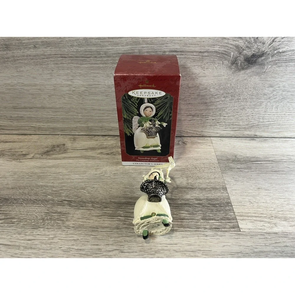 Hallmark Keepsake Ornament Snowdrop Angel The Language‎ of Flowers 1997